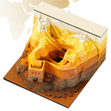 3D Paper Creative Carving for Ancient Civilization China Great Wall