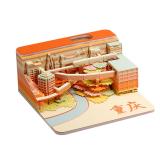 3D Paper Carving Notepaper Chongqing Mountain City